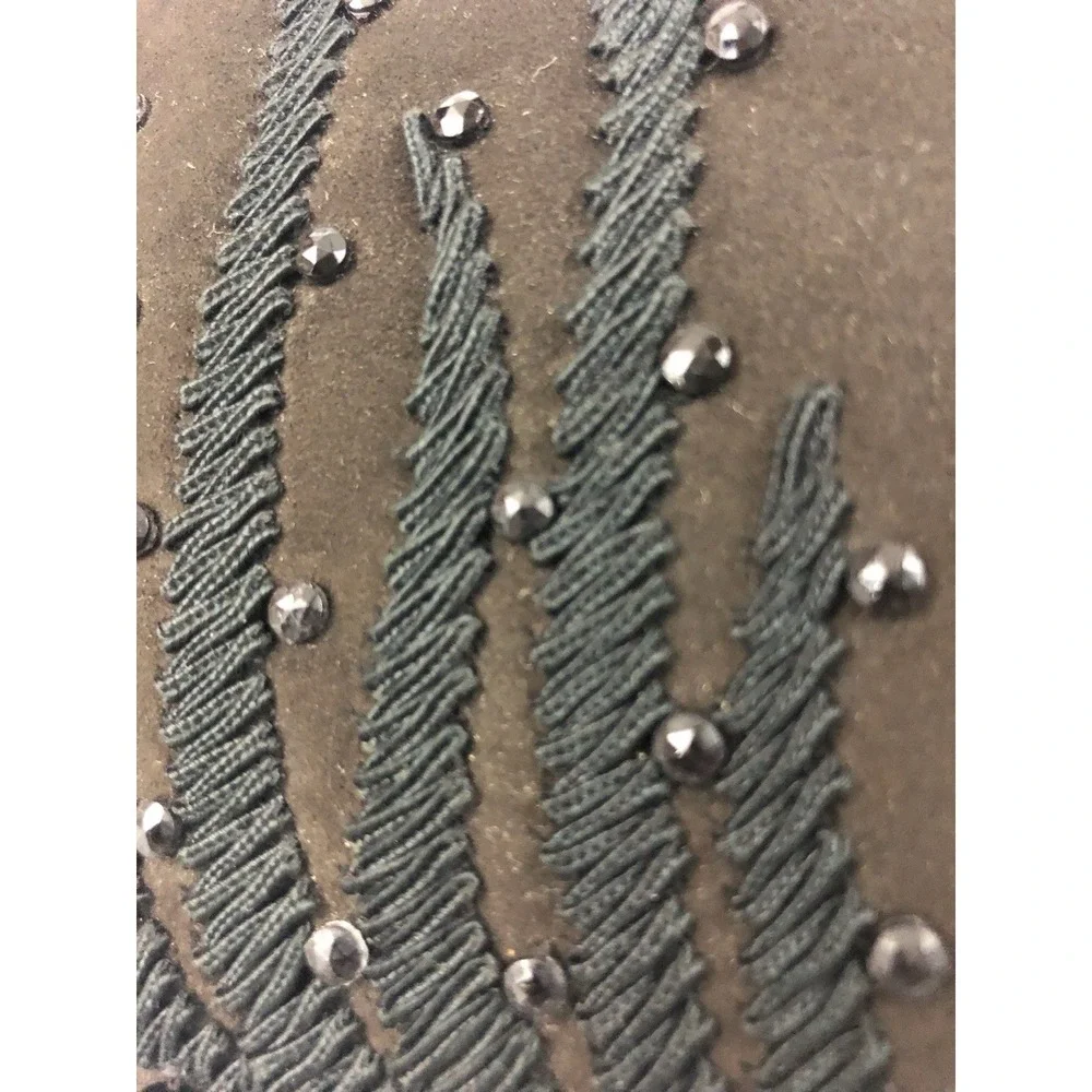 Vintage 50's/60's Beaded Fringe Purse‎ Evening Bag Chocolate Brown & Black Spain
